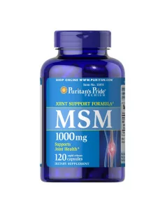 Puritan's Pride MSM siarka organiczna 1000 mg 120 kapsułek