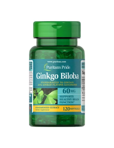 Puritan's Pride Ginkgo Biloba Extract Miłorząb japoński 60 mg 120 kapsułek