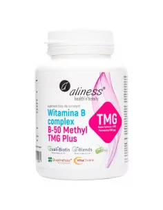 Aliness Witamina B Complex B-50 Methyl TMG Plus 100 kapsułek