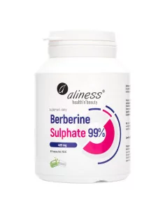 Aliness Berberine Sulphate 99% Berberyna ekstrakt 400 mg 60 kapsułek