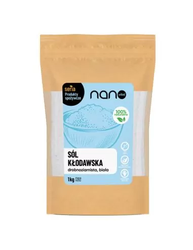Nanovital Sól kłodawska drobnoziarnista biała 1 kg