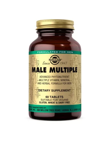 Solgar Male Multiple Witaminy i minerały dla mężczyzn 60 tabletek