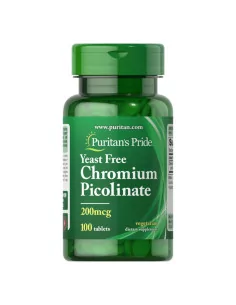 Puritan's Pride Chrom pikolinian 200 mcg 100 tabletek