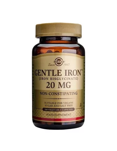 Solgar Gentle Iron Żelazo chelat aminokwasowy 25 mg 180 kapsułek