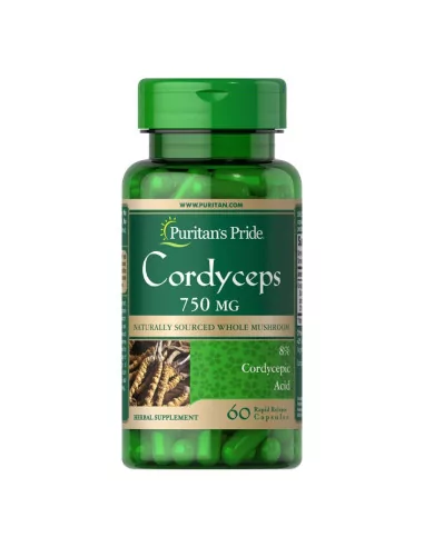 Puritan's Pride Kordyceps 750 mg 60 kapsułek