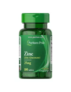Puritan's Pride Cynk glukonian 25 mg 100 tabletek