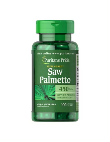 Puritan's Pride Saw Palmetto Palma sabałowa 450 mg 100 kapsułek