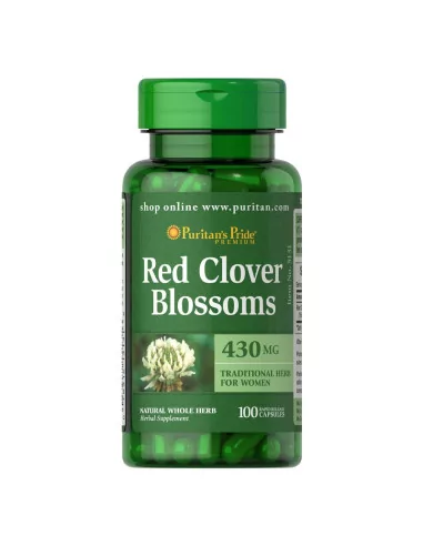 Puritan's Pride Red Clover Blossoms Czerwona koniczyna 430 mg 100 kapsułek