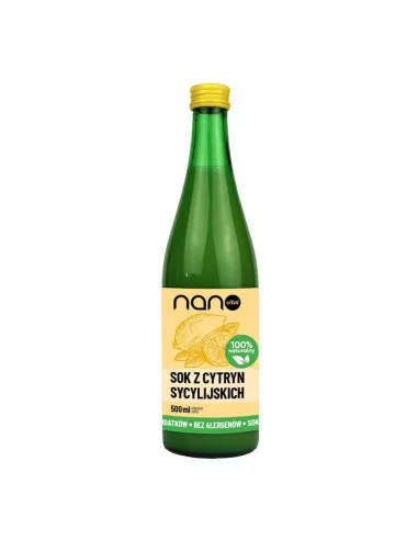 Nanovital Sok z cytryn sycylijskich NFC 500 ml