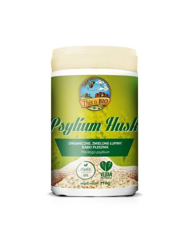 PSYLLIUM HUSK (BABKA PŁESZNIK) 100% ORGANIC - 110g - This is BIO