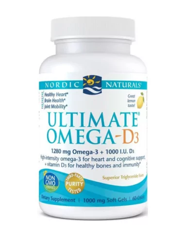 Nordic Naturals Ultimate Omega-D3 cytrynowy 60 kapsułek